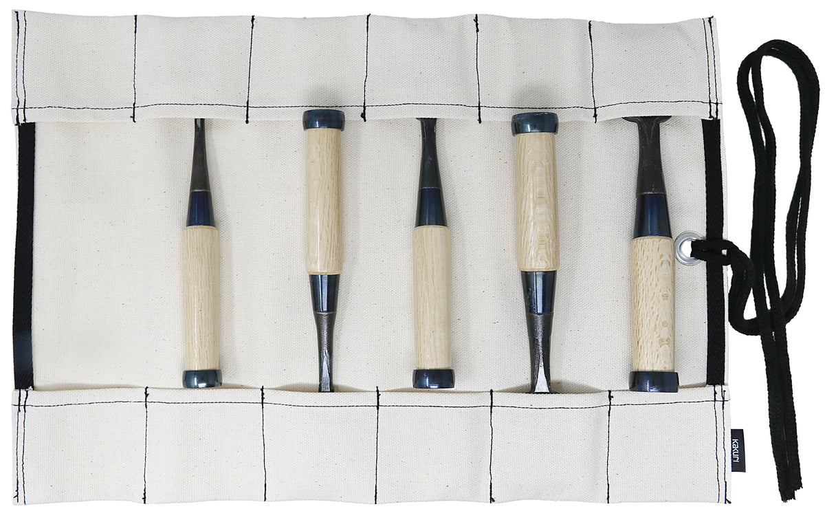 Set 5 formones Oire Nomi con estuche — 6/12/18/30/36 mm
